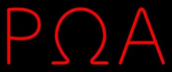 Rho Omega Alpha LED Neon Sign 1