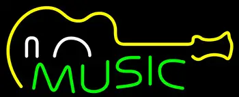 Music Guitar LED Neon Sign