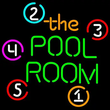 Pool Room Billiards LED Neon Beer Sign