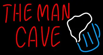 The Man Cave Beer Glass LED Neon Beer Sign