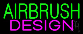 Green Airbrush Pink Design LED Neon Sign