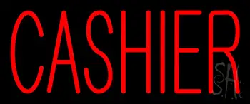 Red Cashier LED Neon Sign