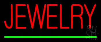 Jewelry Green Line LED Neon Sign