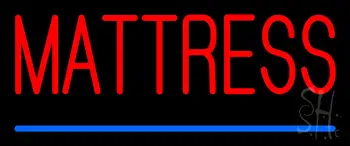 Red Mattress Blue Line LED Neon Sign