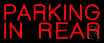 Block Parking In Rear LED Neon Sign
