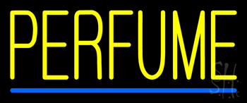Yellow Perfume Blue Line LED Neon Sign