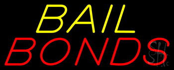 Yellow Bail Red Bonds LED Neon Sign