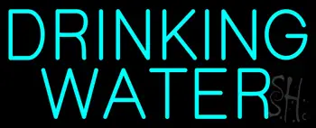 Blue Drinking Water LED Neon Sign