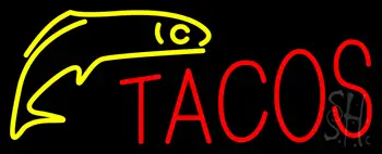 Red Tacos Logo LED Neon Sign
