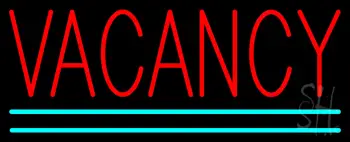 Vacancy With Double Line LED Neon Sign
