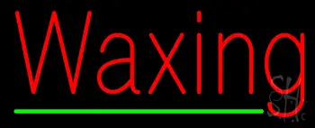 Red Waxing Green Line LED Neon Sign