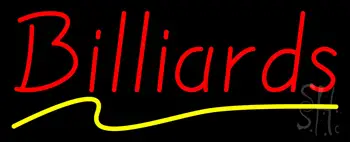 Billiards Yellow Line LED Neon Sign