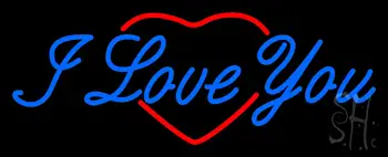 I Love You Logo Heart Logo LED Neon Sign