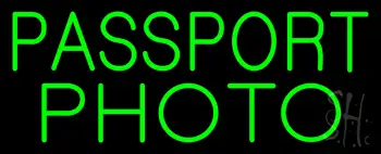 Green Passport Photo LED Neon Sign
