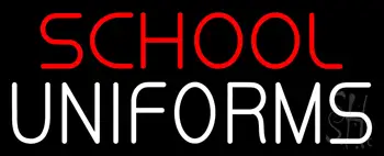 Red School White Uniforms LED Neon Sign