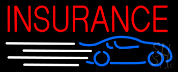 Red Car Insurance LED Neon Sign