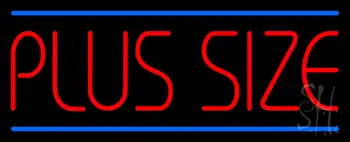Red Plus Size Blue Lines LED Neon Sign
