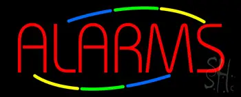 Multi Colored Alarms LED Neon Sign