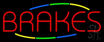 Multicolored Brakes LED Neon Sign