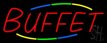 Multicolored Buffet LED Neon Sign