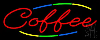 Multi Colored Coffee LED Neon Sign