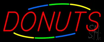 Multicolored Donuts LED Neon Sign