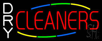 White Dry Cleaners LED Neon Sign