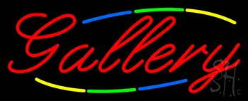 Multicolored Gallery LED Neon Sign