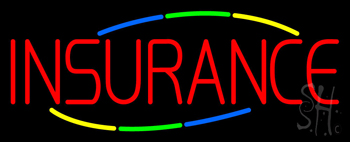 Multi Colored Insurance LED Neon Sign