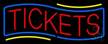 Red Tickets Blue Border LED Neon Sign