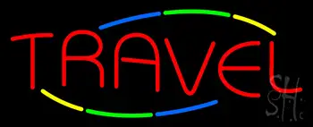 Multicolored Travel LED Neon Sign