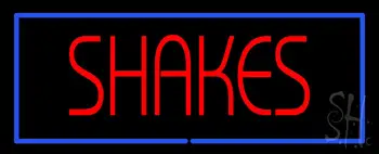 Red Shakes With Blue Border LED Neon Sign