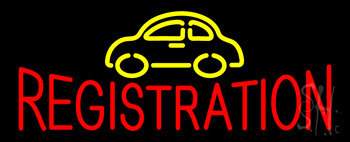 Auto Registration Car Logo LED Neon Sign