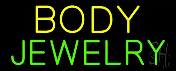 Body Jewelry Block LED Neon Sign
