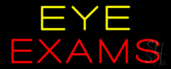 Yellow Eye Exam LED Neon Sign