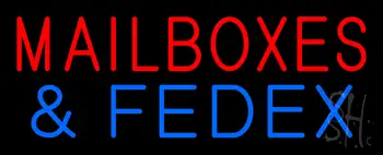 Mailboxes And Fedex LED Neon Sign
