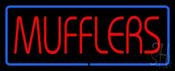 Red Mufflers Blue Line LED Neon Sign
