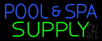 Blue Pool And Spa Green Supply LED Neon Sign