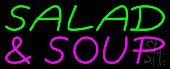 Green Salad And Soup LED Neon Sign