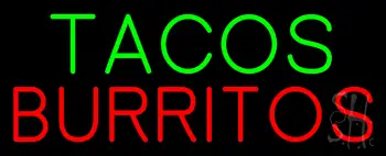 Tacos Burritos LED Neon Sign