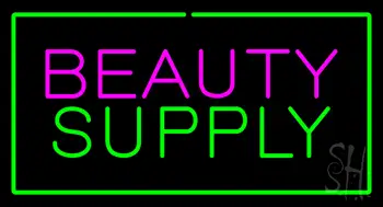 Pink Beauty Green Supply Green Border LED Neon Sign
