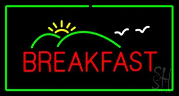 Breakfast With Scenery LED Neon Sign
