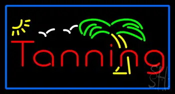 Red Tanning Palm Tree LED Neon Sign