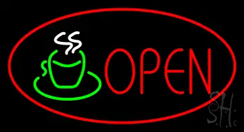 Open Red LED Neon Sign