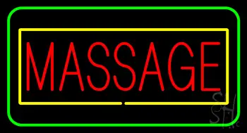 Red Massage Yellow Green Border LED Neon Sign