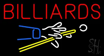 Billiards Logo LED Neon Sign
