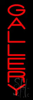 Vertical Red Gallery LED Neon Sign