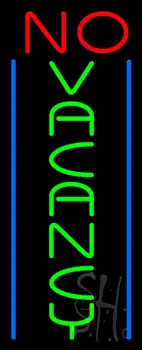 Red No Vacancy Green With Blue Lines LED Neon Sign