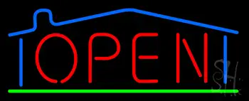 House Logo Open LED Neon Sign