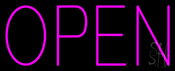 Open Pink LED Neon Sign